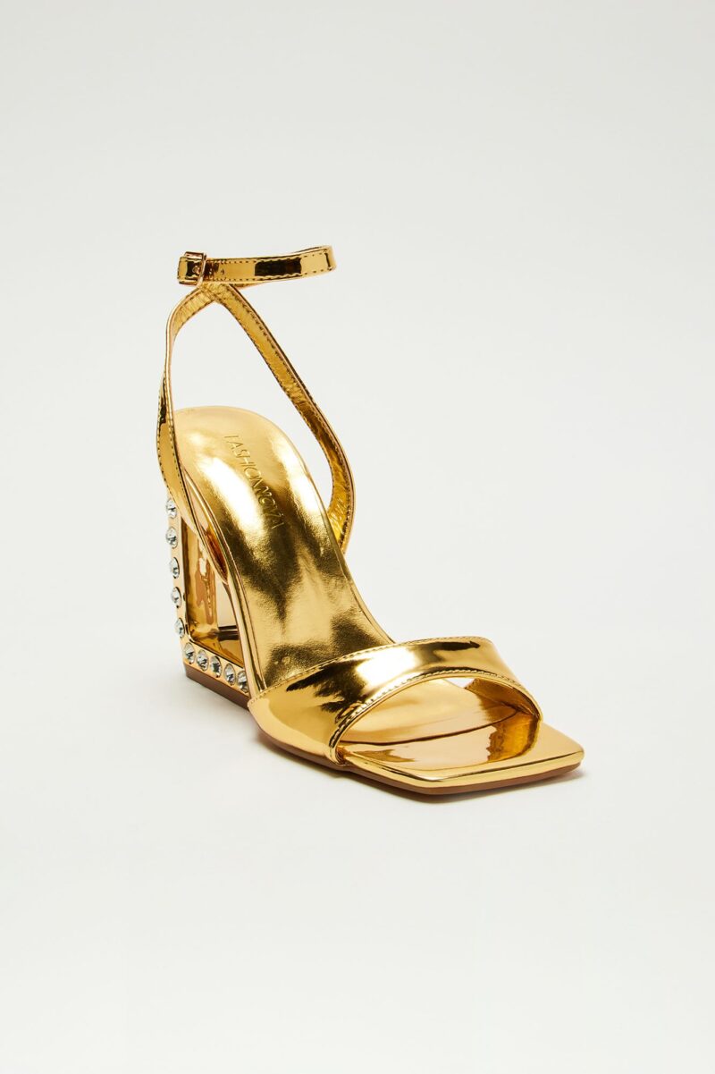 Zapatos de Cuña Nocturnos con Joyas Incrustadas - Image 9