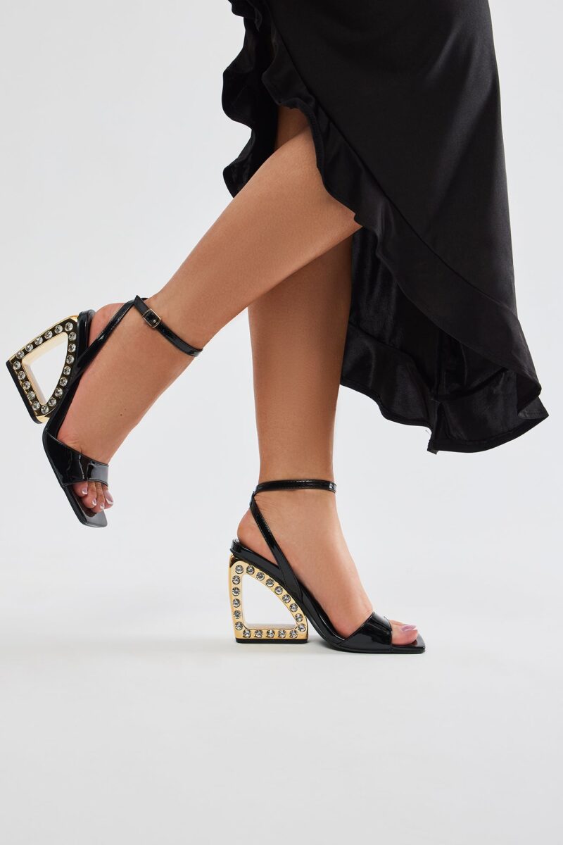 Zapatos de Cuña Nocturnos con Joyas Incrustadas - Image 2