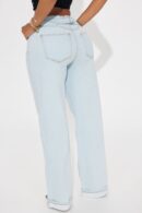 Jeans Baggy de Pierna Ancha con Cintura Ajustable
