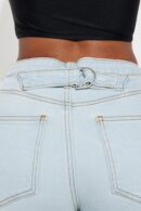 Jeans Baggy de Pierna Ancha con Cintura Ajustable