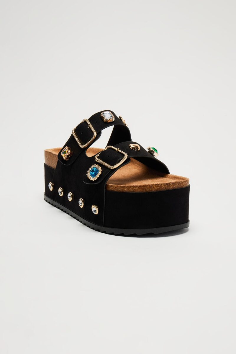 Sandalias de Plataforma con Adornos Arabelle - Negro - Image 3