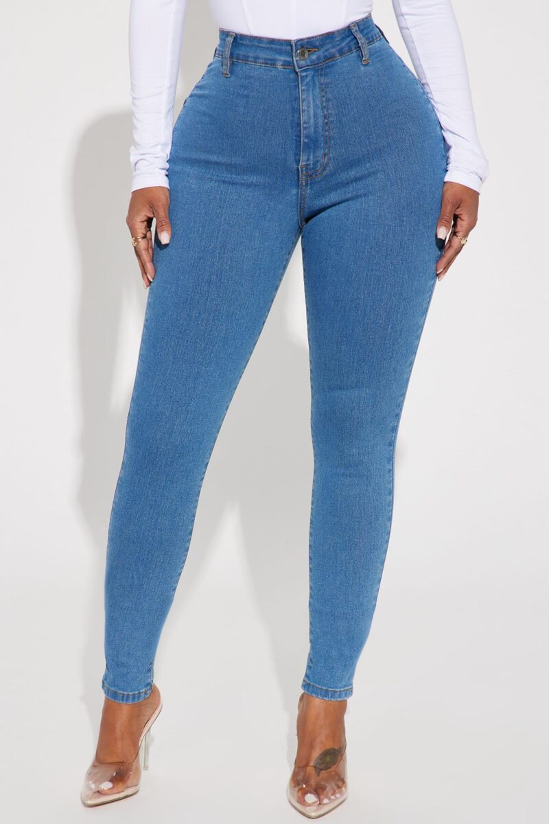 Jean Skinny de Alta Elasticidad y Lavado Medio - Image 2