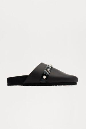 Sandalias Planas de Estilo Casual en Negro