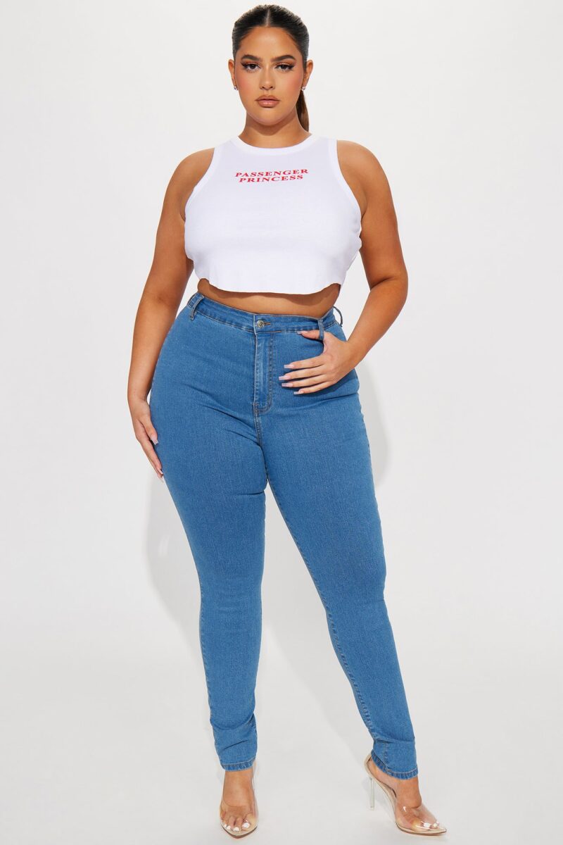 Jean Skinny de Alta Elasticidad y Lavado Medio - Image 4
