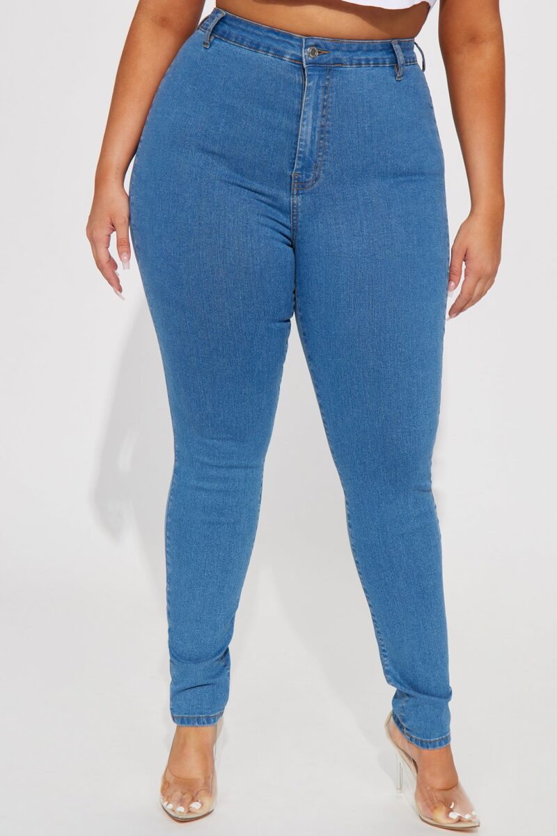 Jean Skinny de Alta Elasticidad y Lavado Medio - Image 5