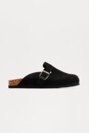 Sandalias Casual con Hebilla y Suela Plana - Gris