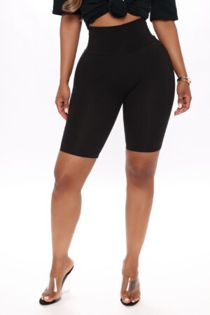 Short de Ciclista Alto Stretch en Negro