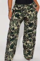 Pantalón de Utilidad Estilo Camuflado para Exteriores