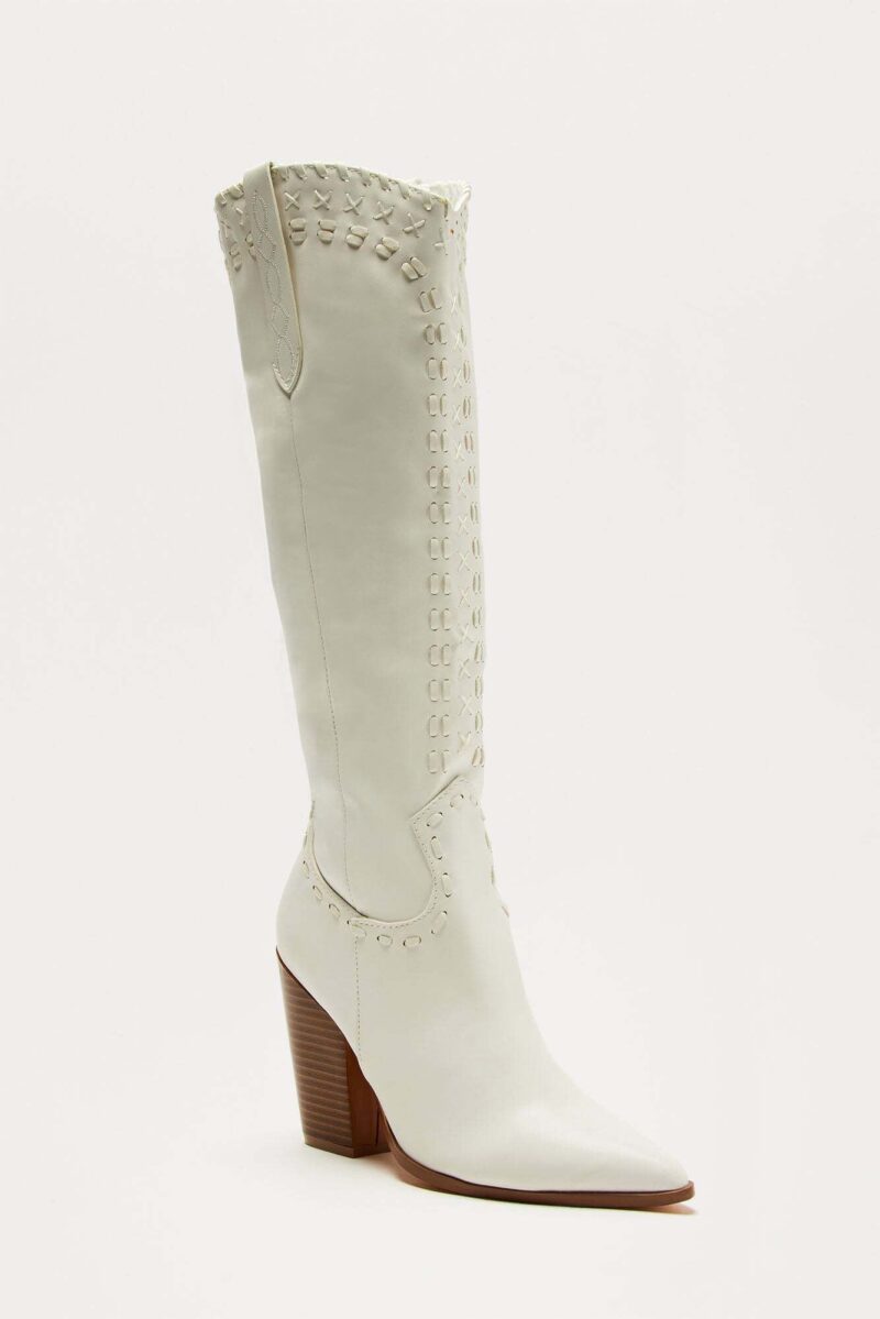 Botas Vaqueras Altas hasta la Rodilla en Marrón - Image 11