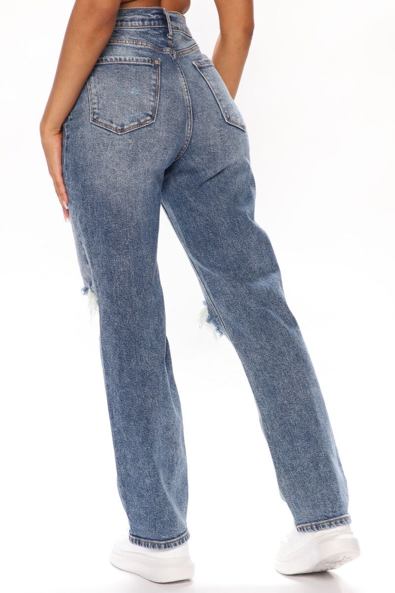 Jeans Boyfriend Rasgados de Tiro Alto - Image 3