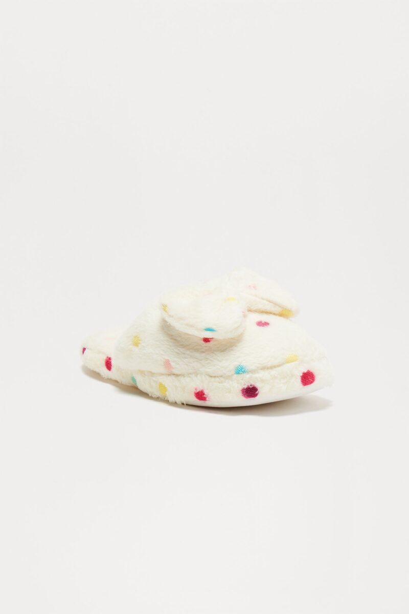 Pantuflas con Detalle de Moño y Estampa de Lunares - Image 3