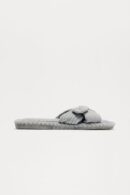 Pantuflas Acolchadas con Moño 3D y Suela Plana