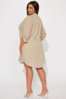 Vestido Mini Ideal para Fuera de Oficina - Blanco