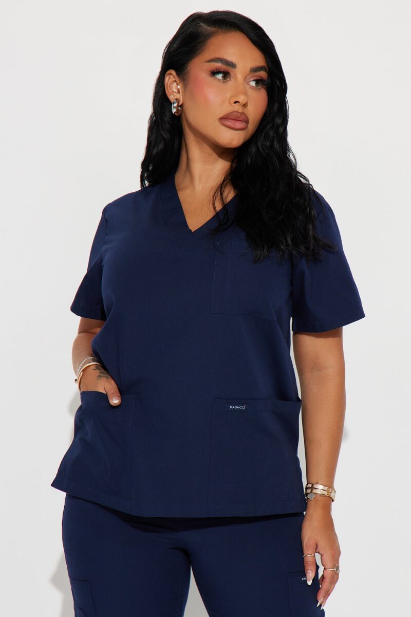 Conjunto Uniforme Médico 2 Piezas en Algodón y Poliéster - Negro - Image 10
