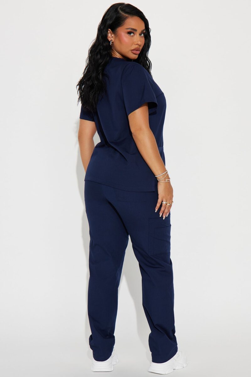 Conjunto Uniforme Médico 2 Piezas en Algodón y Poliéster - Negro - Image 12