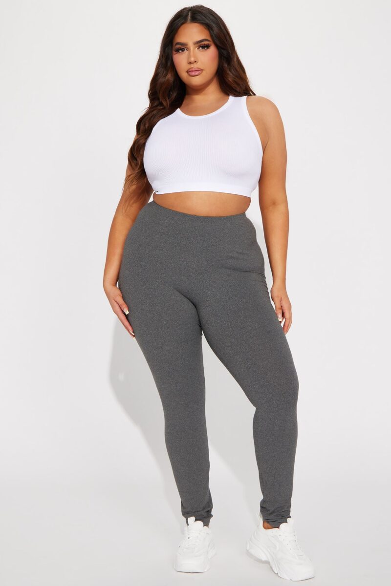 Leggins de Uso Diario Cintura Alta Gris Jaspeado - Image 12