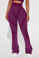 Pantalón de Yoga Activo Studio Flex en Ciruela