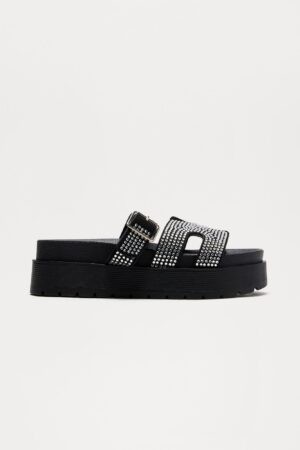 Zapatillas Casual con Adornos de Estrás