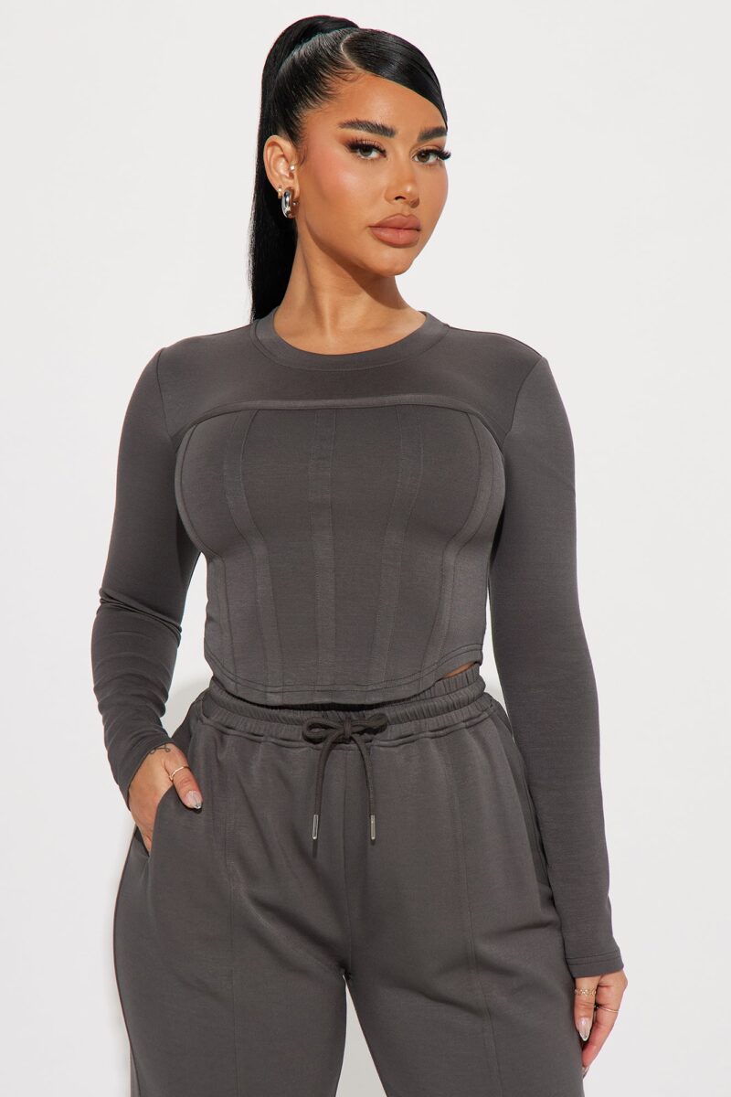 Conjunto de Pantalón Casual de Fin de Semana - Carbón - Image 2