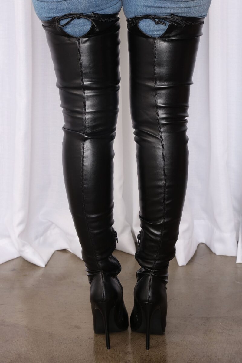 Botas Altas por Encima de la Rodilla con Detalle de Lazo - Image 3