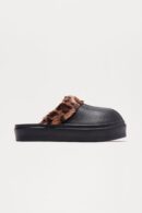 Chinelas de Plataforma Ultra Cómodas en Negro Combinado