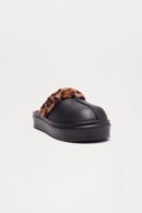 Chinelas de Plataforma Ultra Cómodas en Negro Combinado