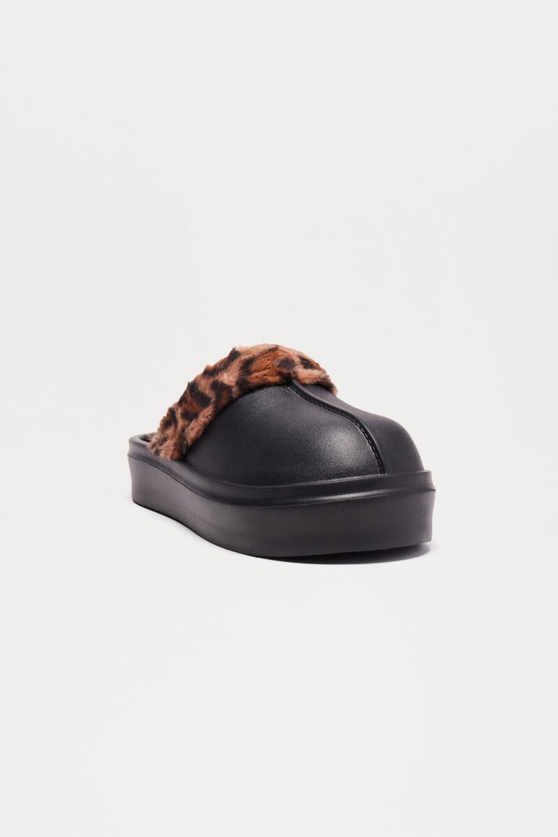Chinelas de Plataforma Ultra Cómodas en Negro Combinado - Image 3