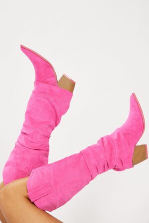 Botas Urbanas de Vaquera Planas y a la Rodilla
