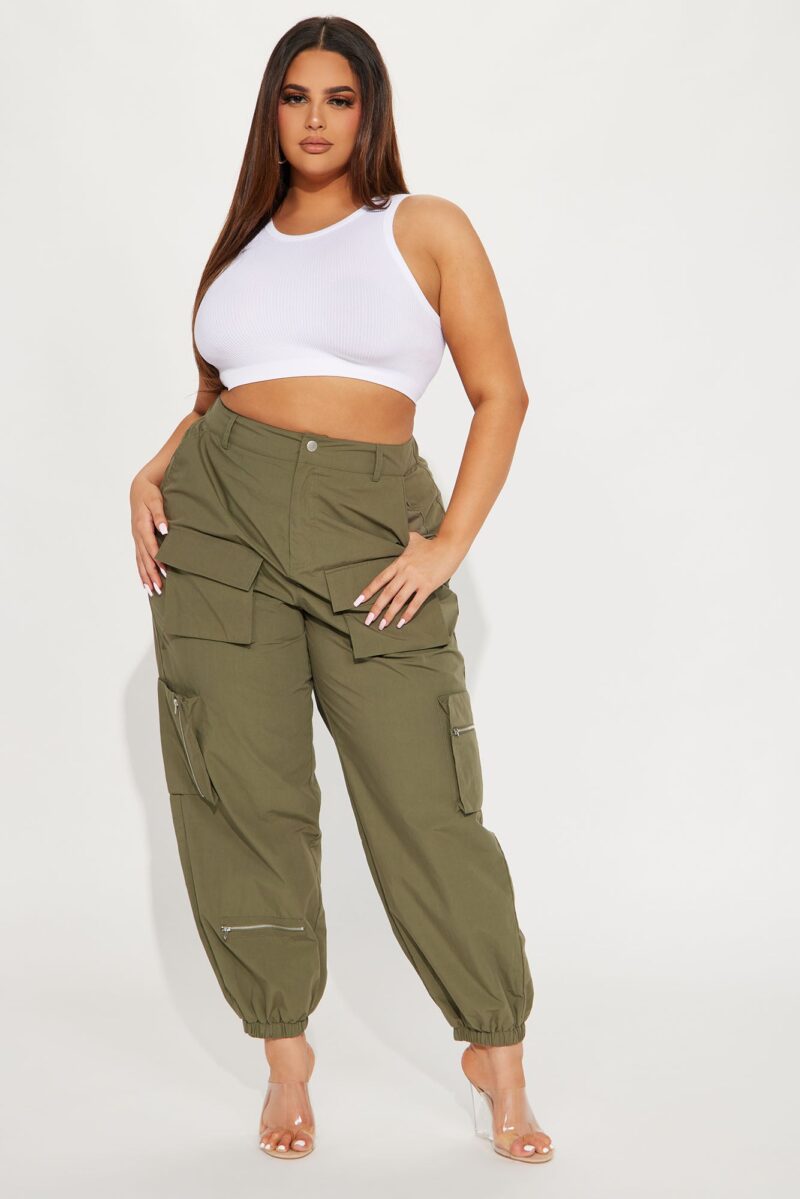 Pantalón Jogger Estilo Cargo con Cintura Alta - Image 16