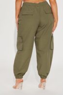 Pantalón Jogger Estilo Cargo con Cintura Alta