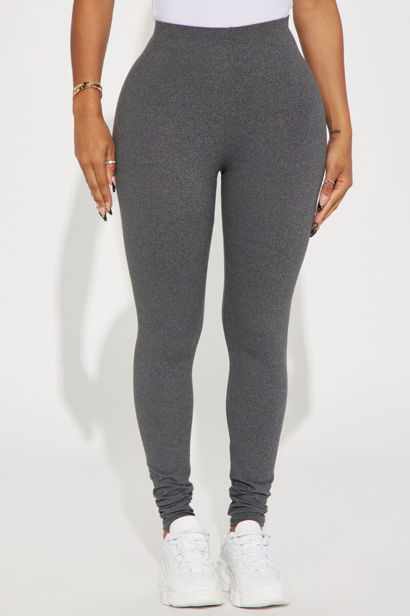 Leggins de Uso Diario Cintura Alta Gris Jaspeado - Image 10