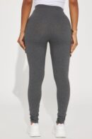 Leggins de Uso Diario Cintura Alta Gris Jaspeado