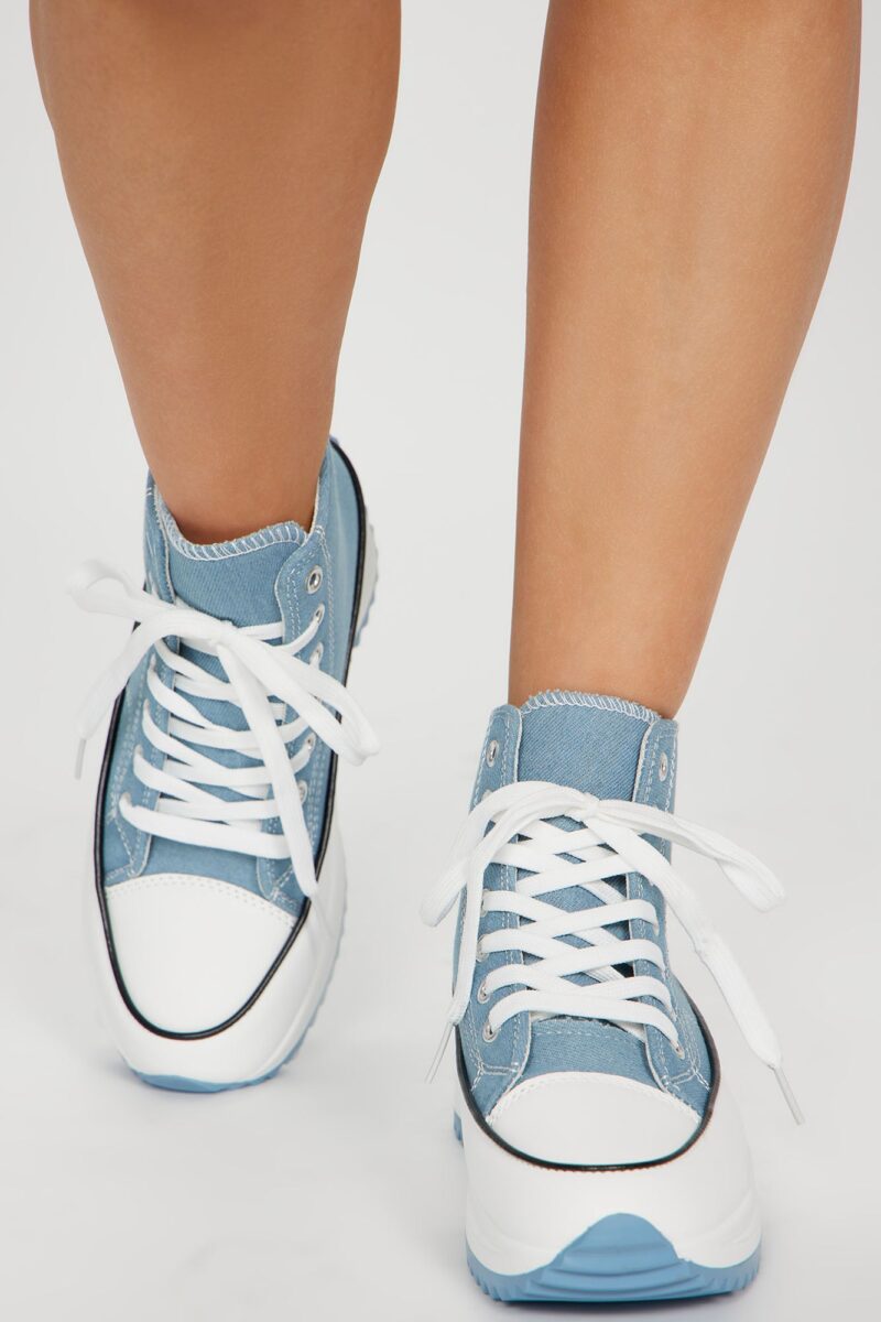 Zapatillas Deportivas de Plataforma en Denim - Image 2