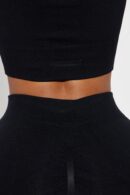 Short Deportivo Sin Costuras de Alta Resistencia - Negro