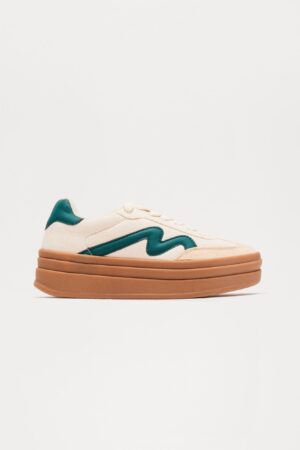 Zapatillas de Plataforma con Detalle de Cordones