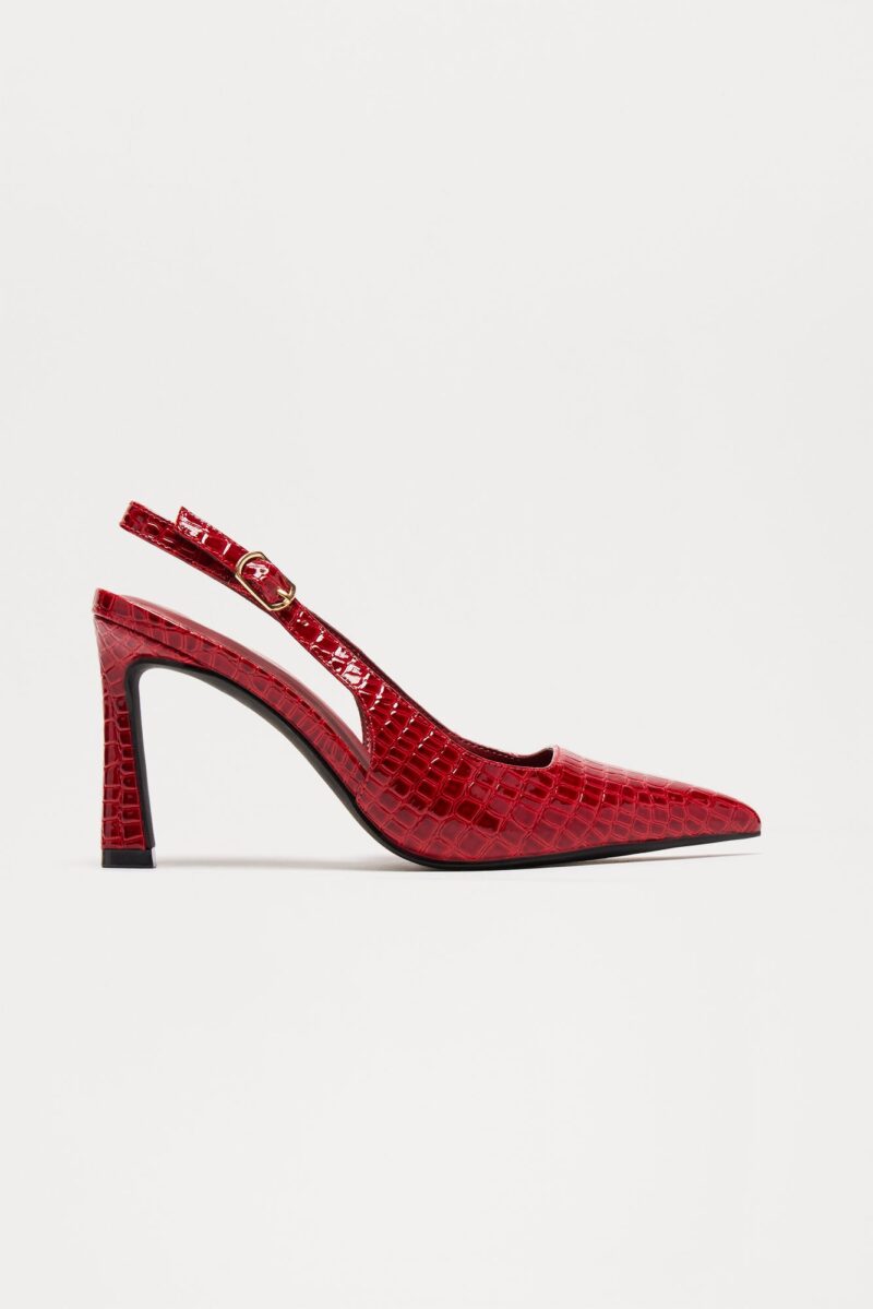 Zapatos de Tacón Alto Estilo Slingback con Punta Afilada - Image 7