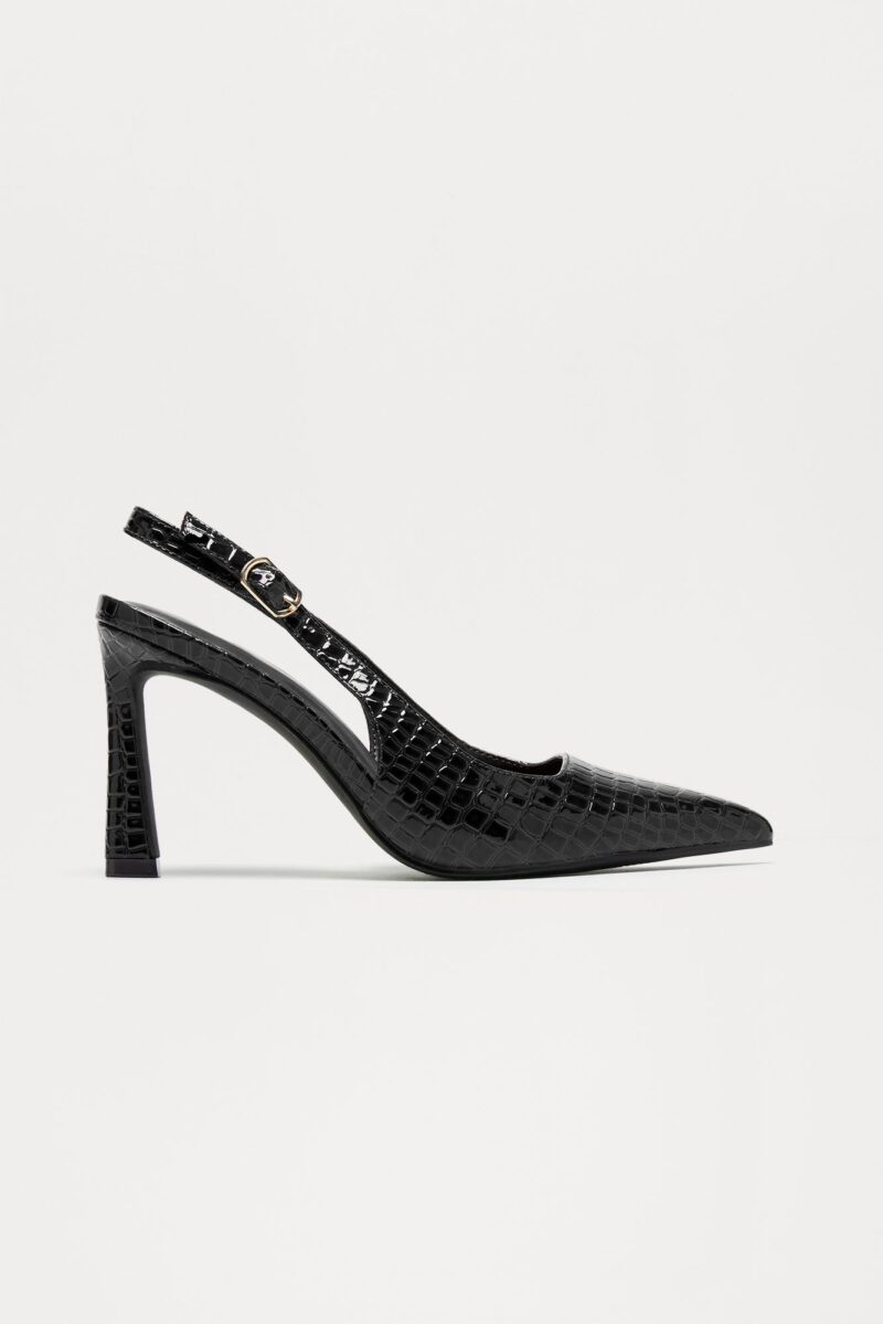 Zapatos de Tacón Alto Estilo Slingback con Punta Afilada - Image 2