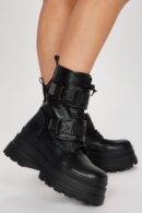 Botas de Combate con Plataforma Atrevidas
