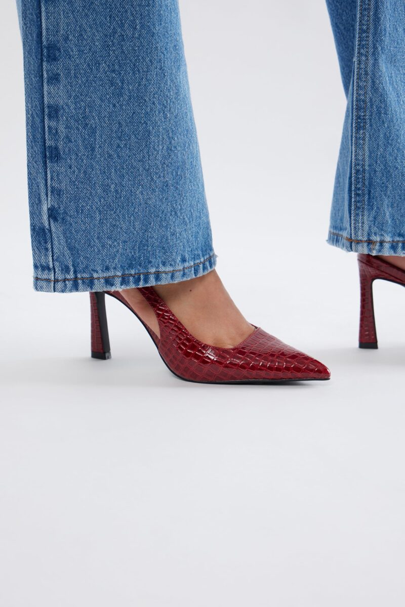 Zapatos de Tacón Alto Estilo Slingback con Punta Afilada - Image 8