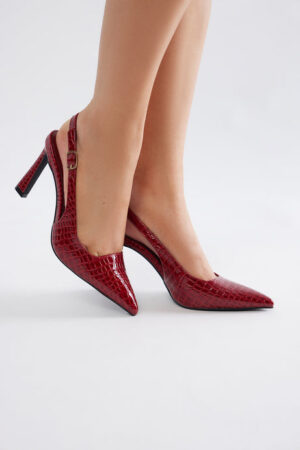 Zapatos de Tacón Alto Estilo Slingback con Punta Afilada