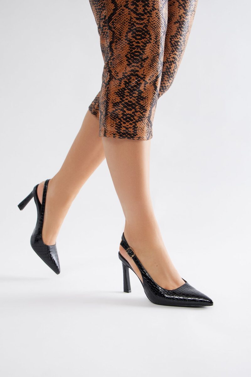 Zapatos de Tacón Alto Estilo Slingback con Punta Afilada - Image 3