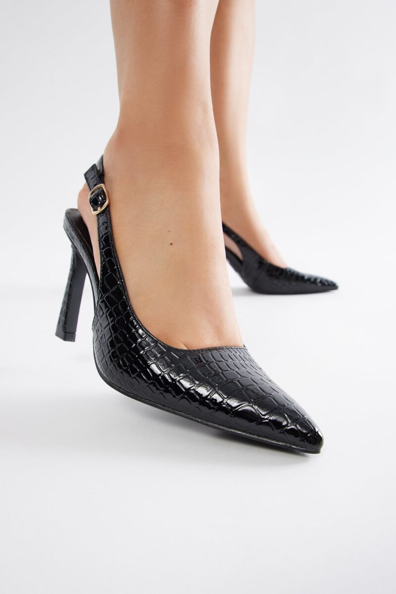 Zapatos de Tacón Alto Estilo Slingback con Punta Afilada - Image 6