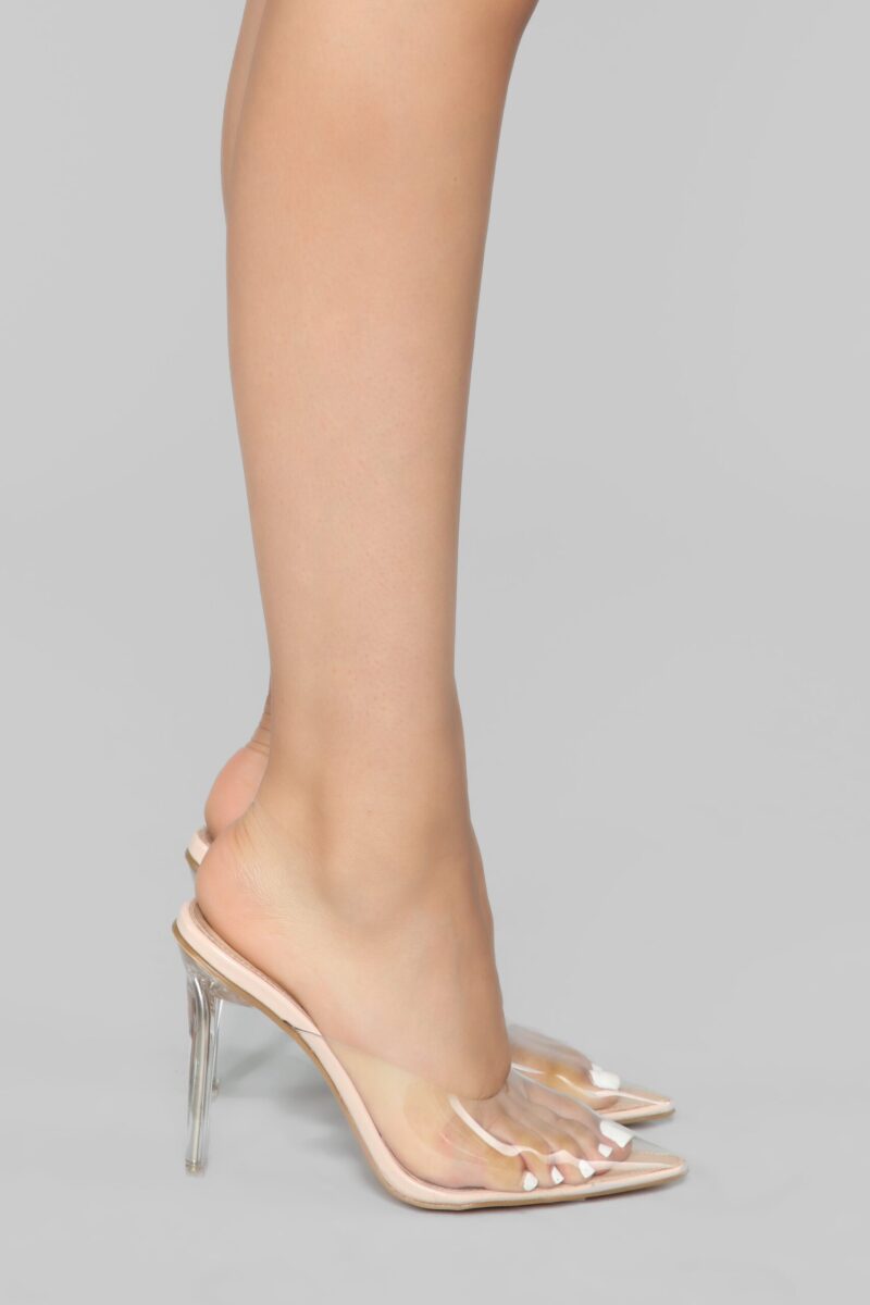 Zapato Mule de Tacón Alto Transparente - Image 3