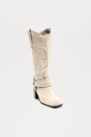 Botas Vaqueras Altas con Detalles Metálicos