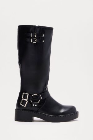 Botas Altas hasta la Rodilla con Hebillas