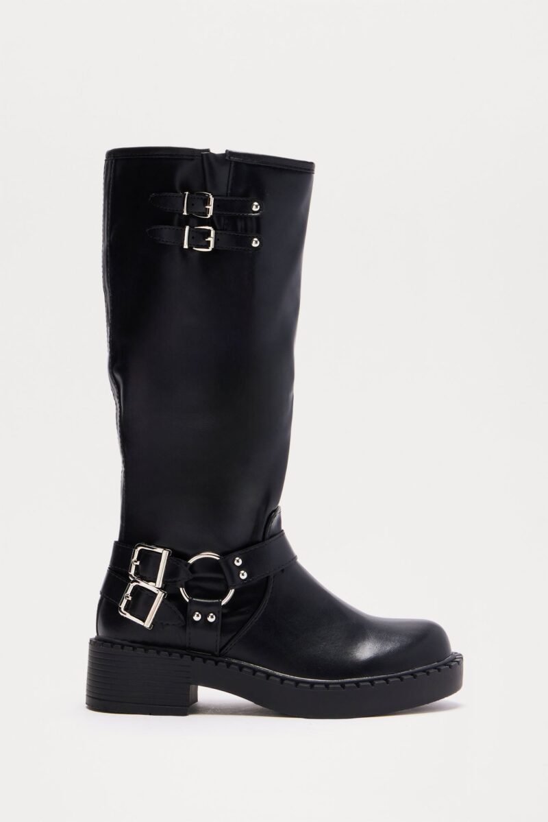 Botas Altas hasta la Rodilla con Hebillas