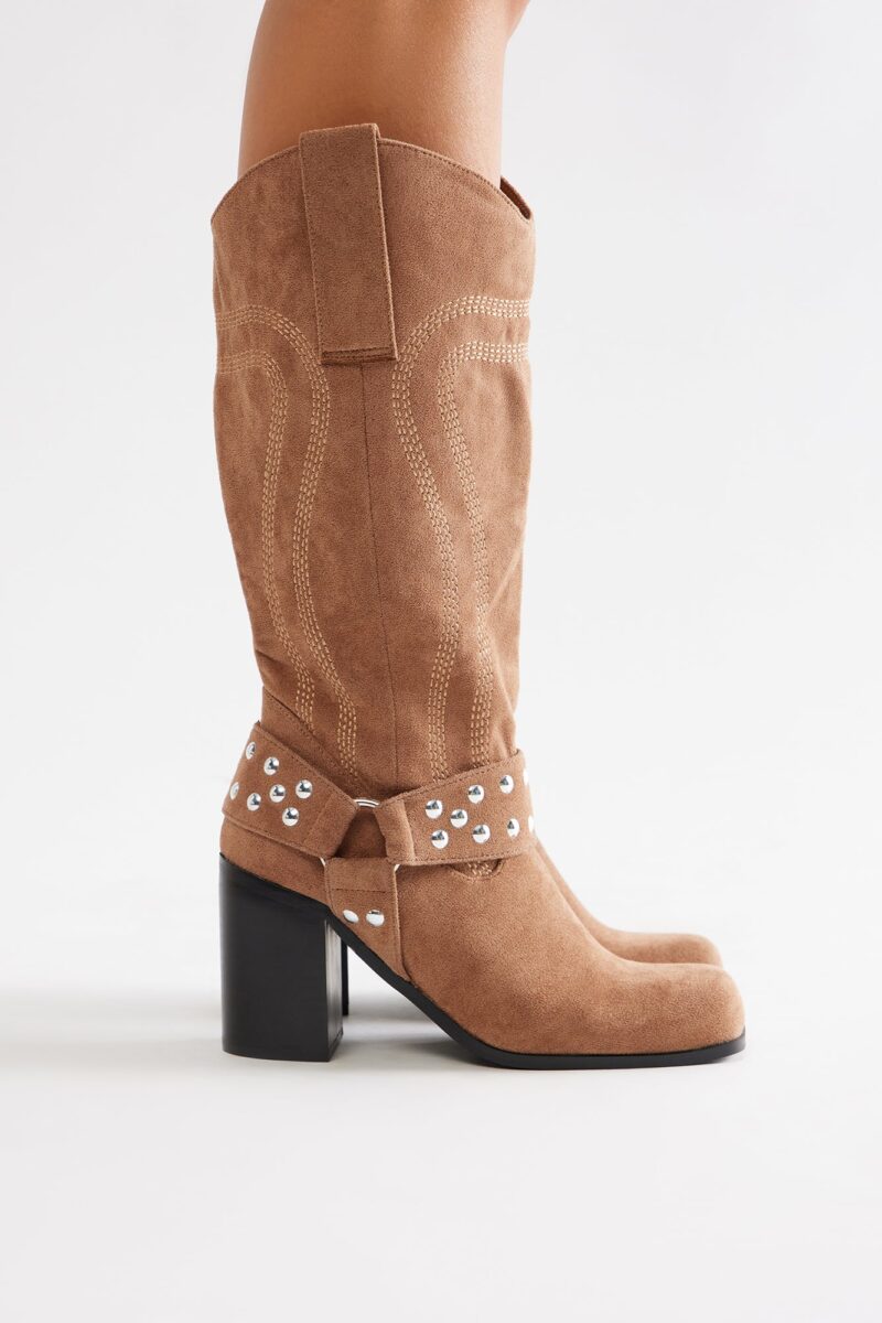 Botas Vaqueras Altas con Detalles Metálicos - Image 8