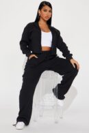 Conjunto de Pantalón Térmico y Hoodie con Cremallera