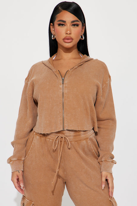 Conjunto de Pantalón Térmico y Hoodie con Cierre Frontal