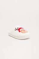 Pantuflas de Reno Navideñas en Color Rojo